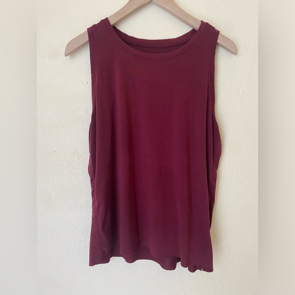 EUC Athleta Raw Hew Burgundy Tank - Picture 1 of 4